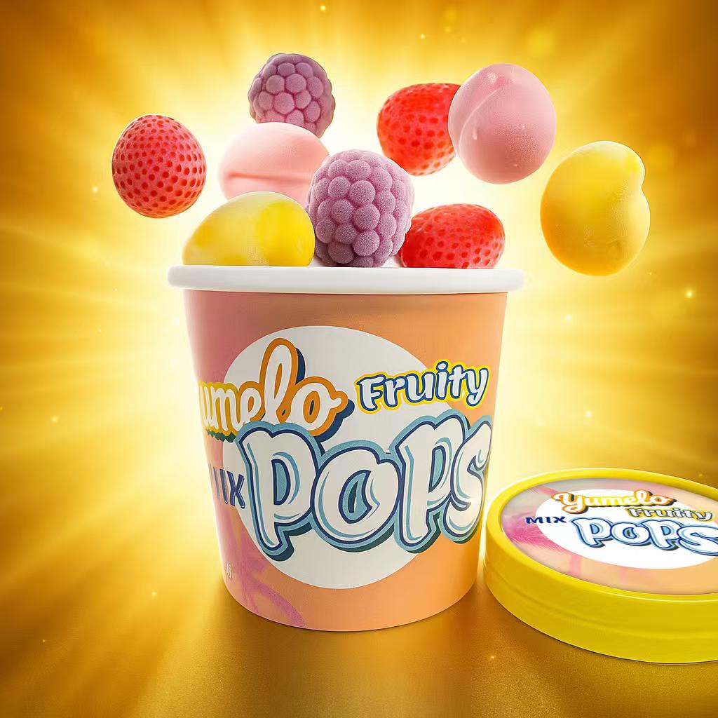 Yumelo Fruit Pops Tubs- 12pk