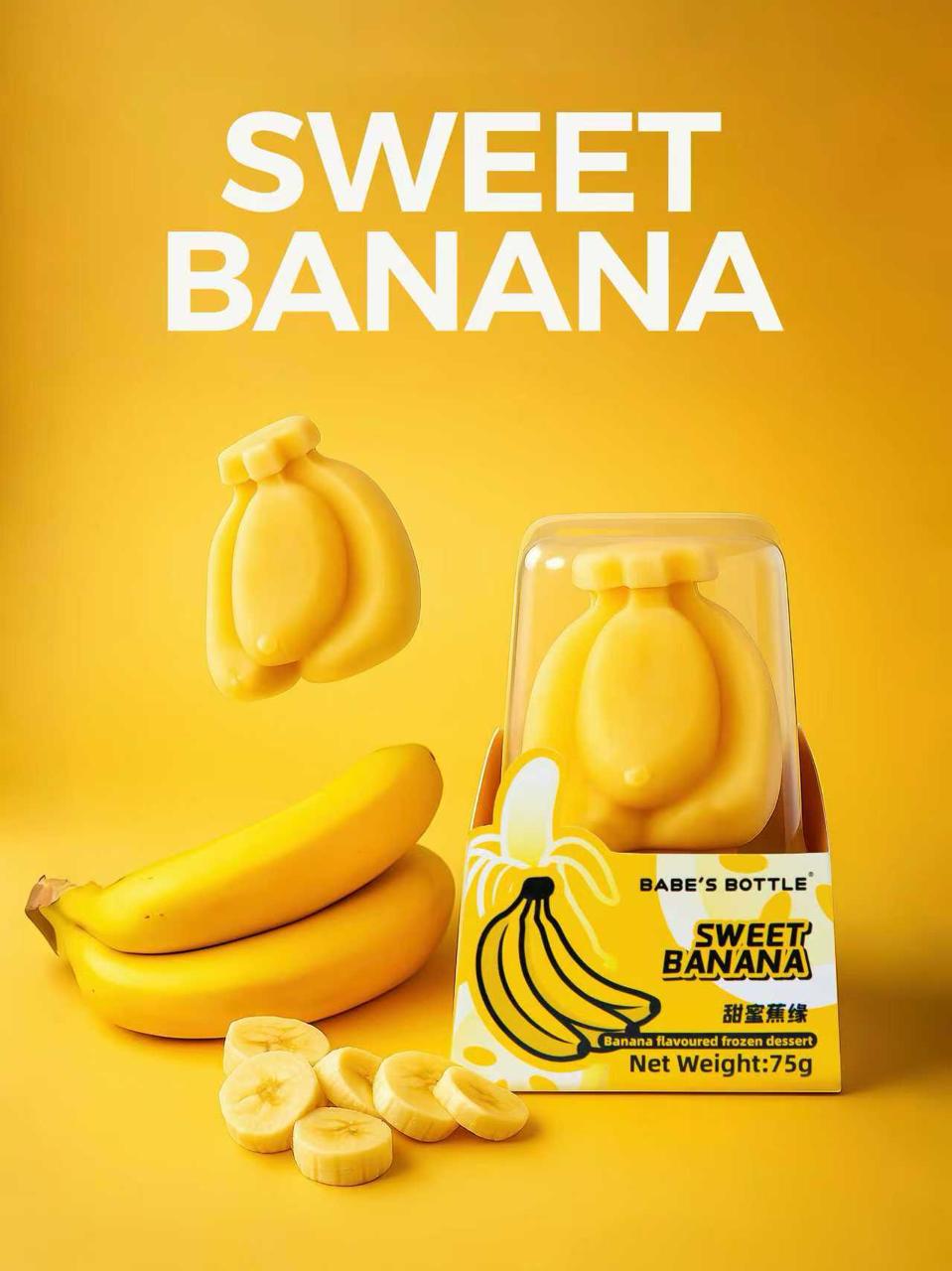 Sweet Banana Ice- Cream- 24pk