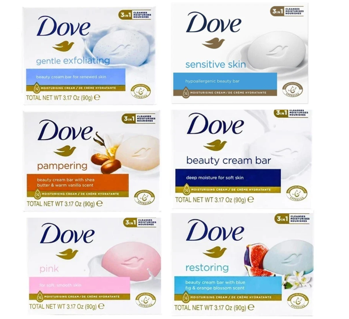 Dove Soap Bar - Exfoliating- 8pk