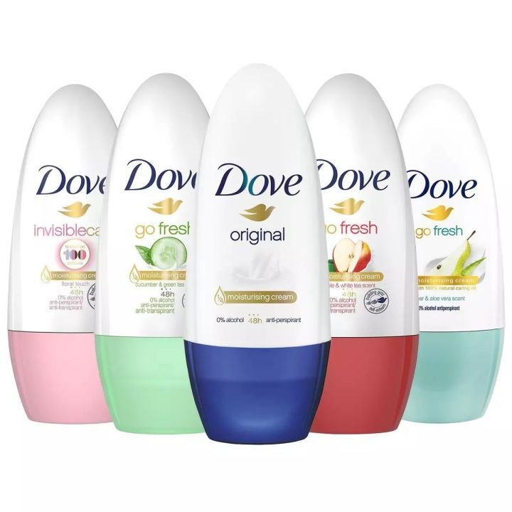 DOVE ROLL ON 48g- Invincible Crystal - 6 unit