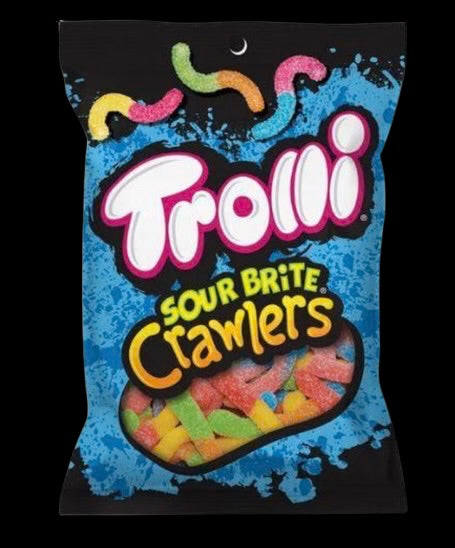 Trolli Sour Brite Crawlers -140gm - 12pk