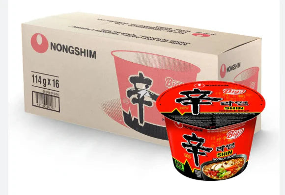 NONGSHIM SHIN NOODLE Soup- 114 gm - Pack of 16