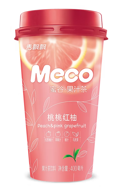 Meco Peach & Grapefruit Fruit Tea- 400ml - 15pk