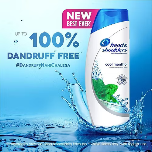 Head & Shoulders Shampoo- Menthol 400ml - 3pk