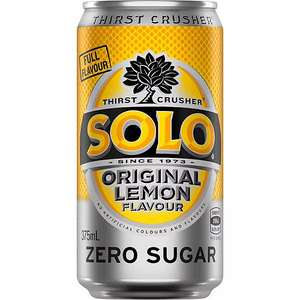 Solo Zero Original Lemon 375ml- 10pk