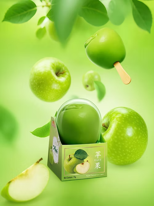 Yumelo Green Apple Ice Cream- 12pk
