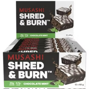 Musashi Shed N Burn Choc Mint- 60gm-12pk
