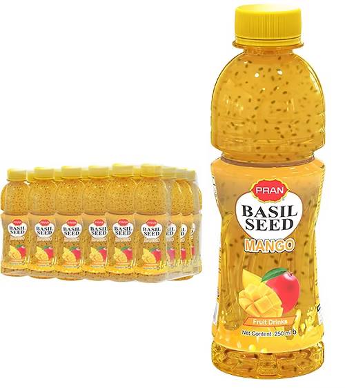 Pran Basil Seed Mango Drink -340ml- 24pk