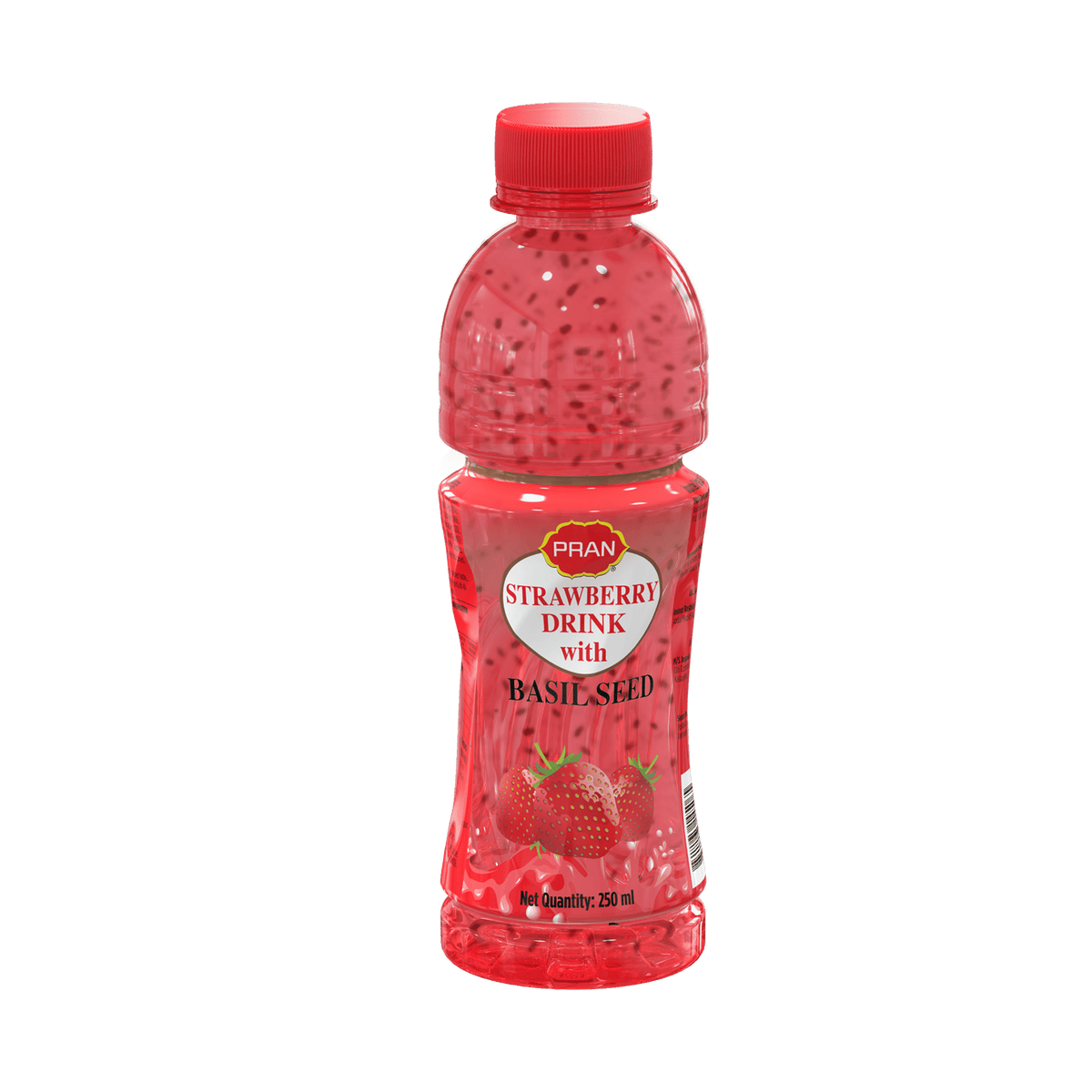 Pran Basil Seed Strawberry Drink -340ml- 24pk