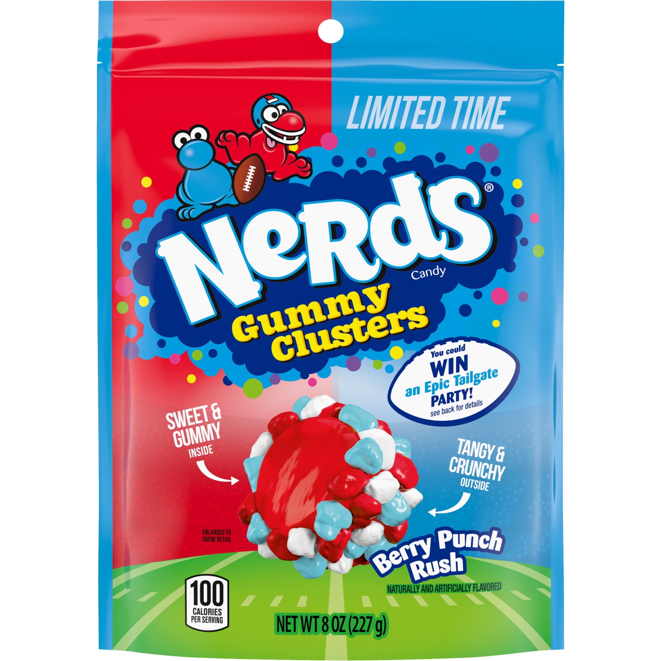 Nerds Gummy Cluster Berry Punch Peg Bag- 140gm - 12pk
