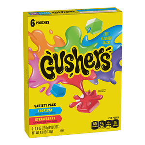 Gushers variety Pack Tropical strawberry 136g-5pk