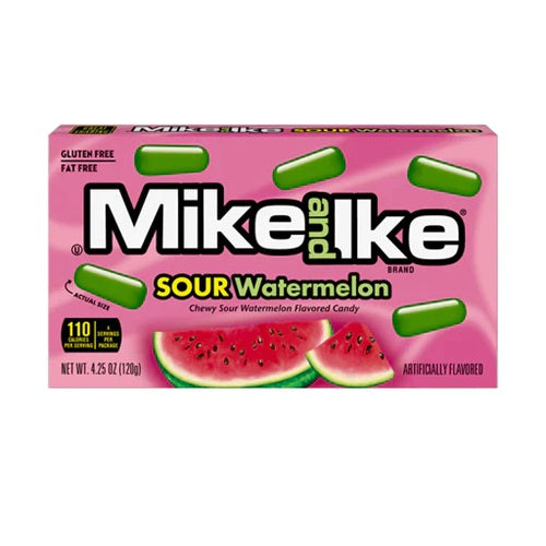 Mike N Ike Sour Watermelon  120gm-12pk