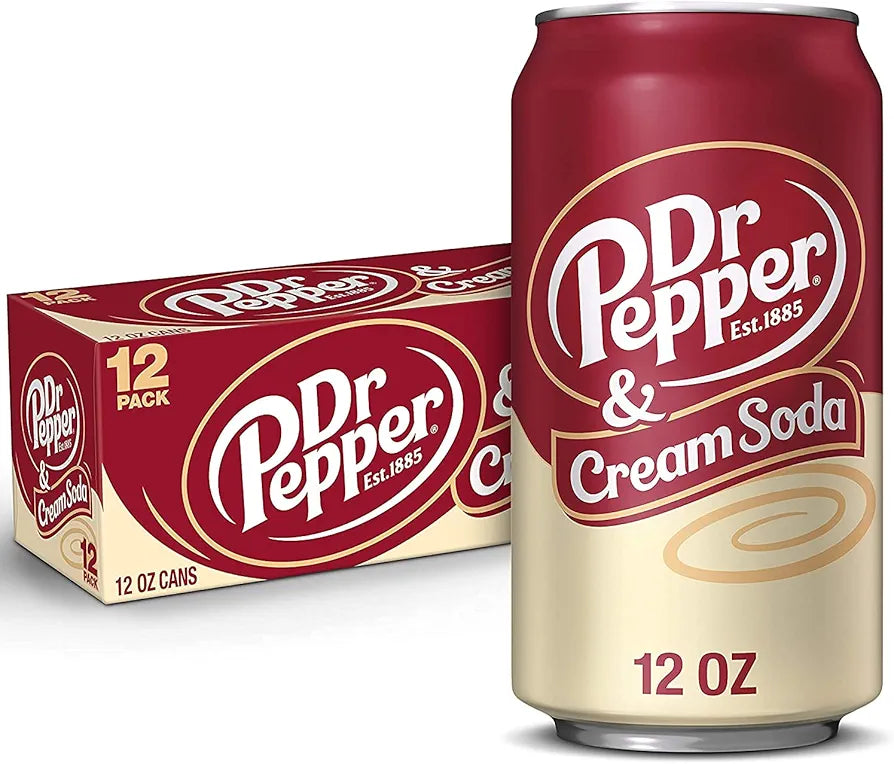 Dr Pepper Cream Soda -(USA) - 12pk