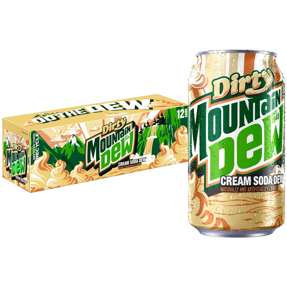Mountain Dew Dirty cream soda(USA RANGE) 355ml -12pk