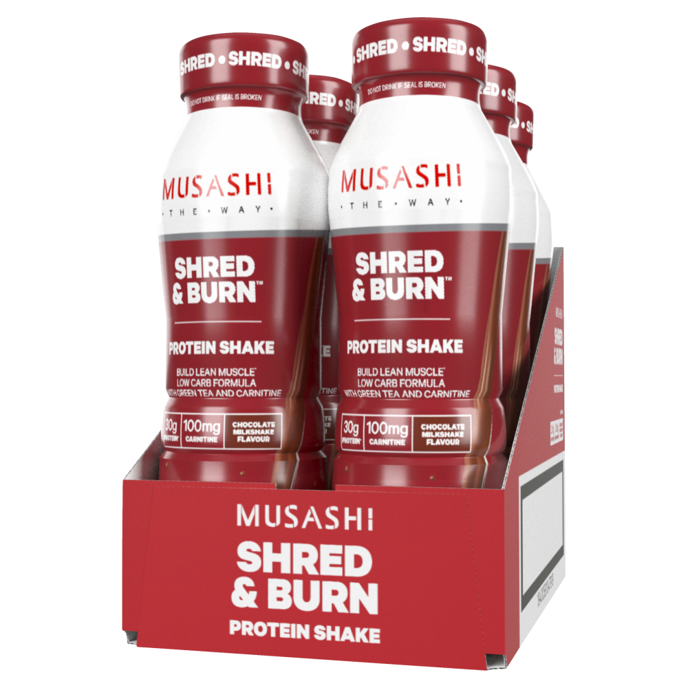 Musashi Shed N Burn Chocolate 375ml - 6 Unit