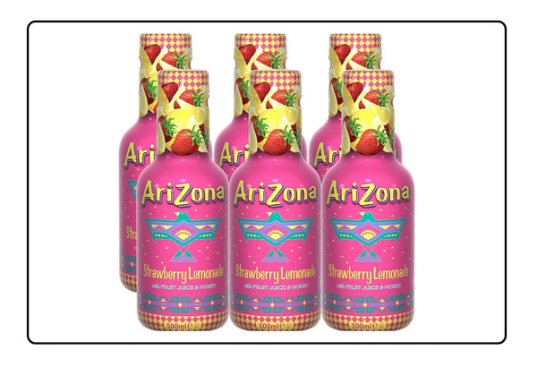Arizona Strawberry lemonade 500ml bottle - 6pk