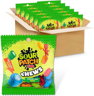 Sour Patch Chews Peg Bag- 50gm - 12pk
