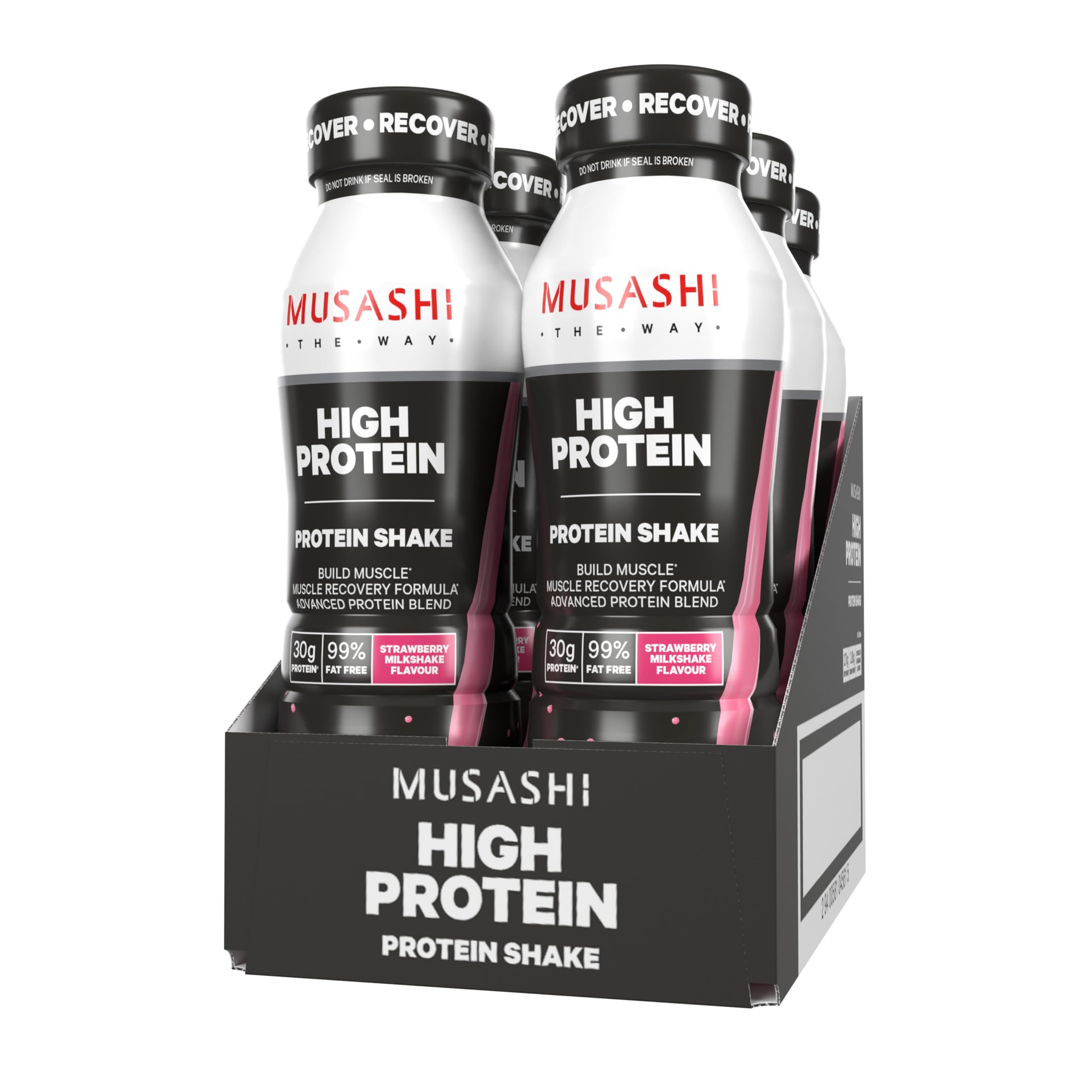 Musashi High Protein Strawberry 375ml - 6 Unit