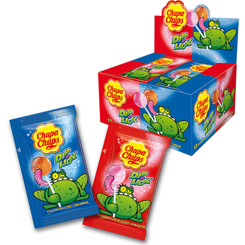 Chupa chups Dip & Lick strawberry & cola Flavor -12 pk