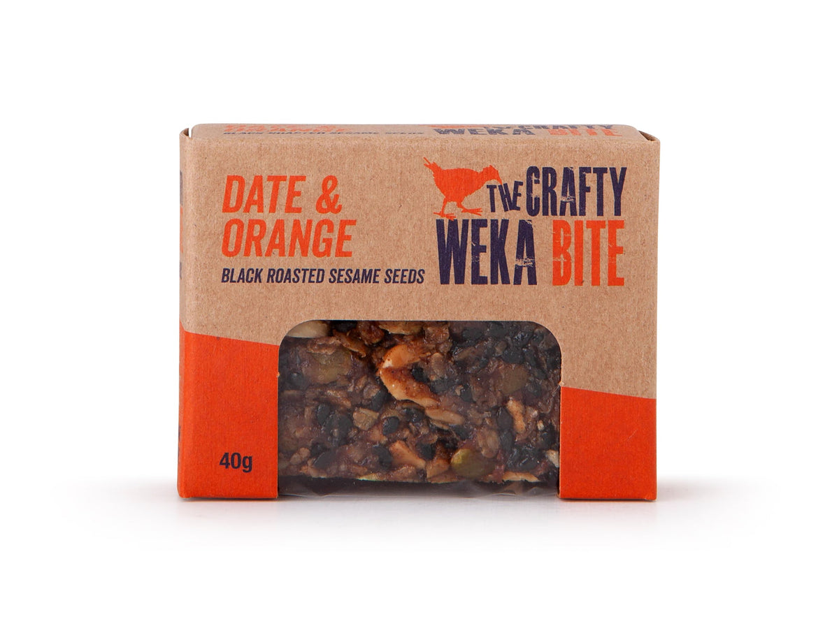 THE CRAFTY WEKA BAR DATE & ORANGE 40g Bite