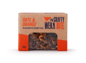 THE CRAFTY WEKA BAR DATE & ORANGE 40g Bite