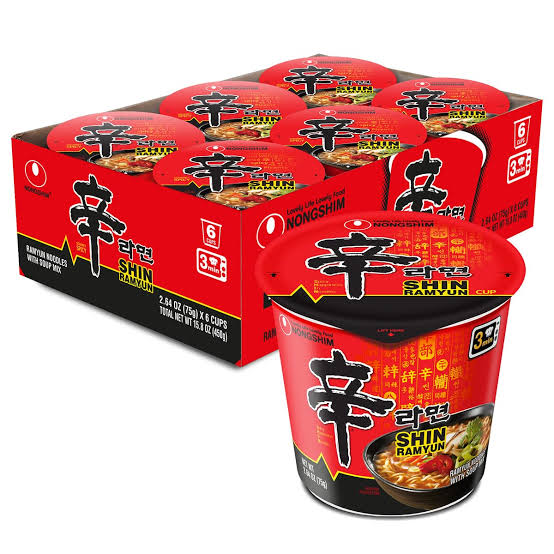 Nongshim shin cup 6pk
