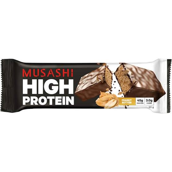 Musashi HP45 Bar- Peanut Butter 90gm- 12pk