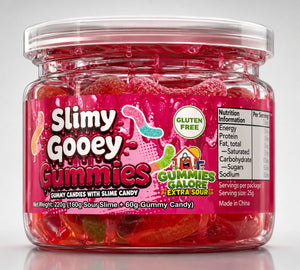 Slimy Goey Gummies strawberry 220g -24pk