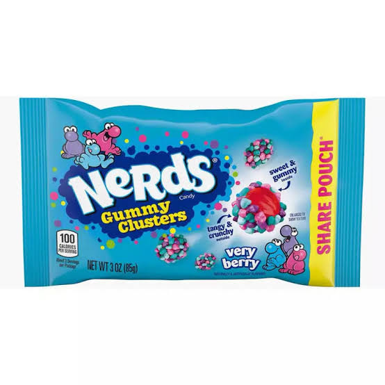 NERDS GUMMY CLUSTER VERY BERRY ( Share Pouch)-12 unit