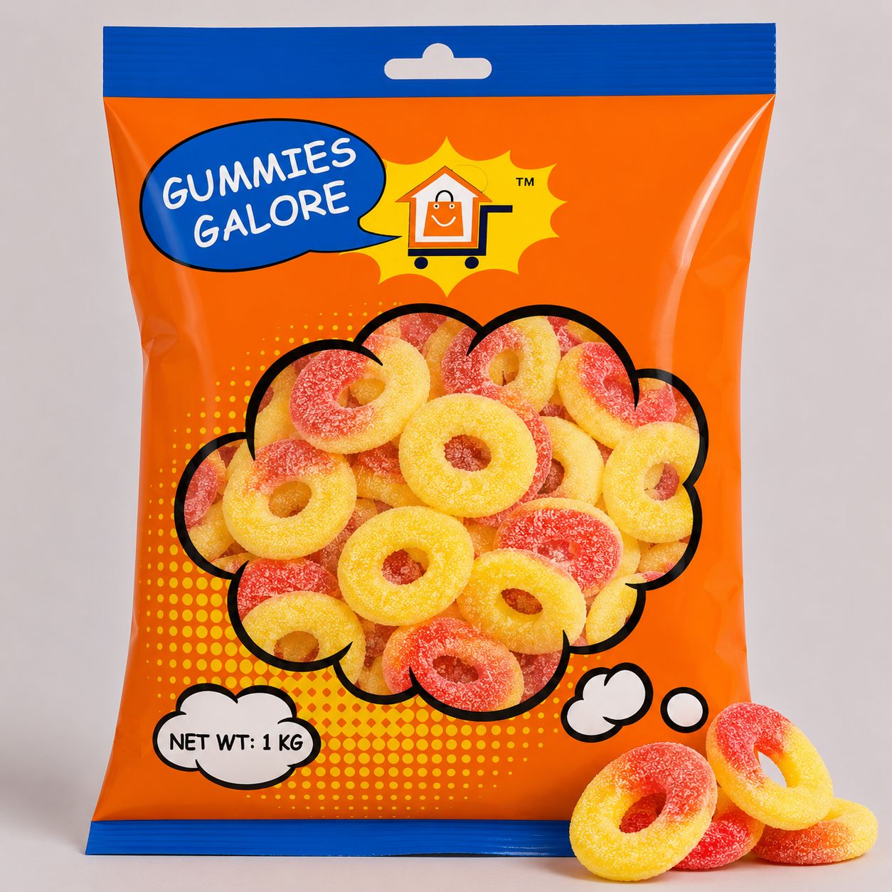 Gummies Galore- Sour Rings Duo- 2kg
