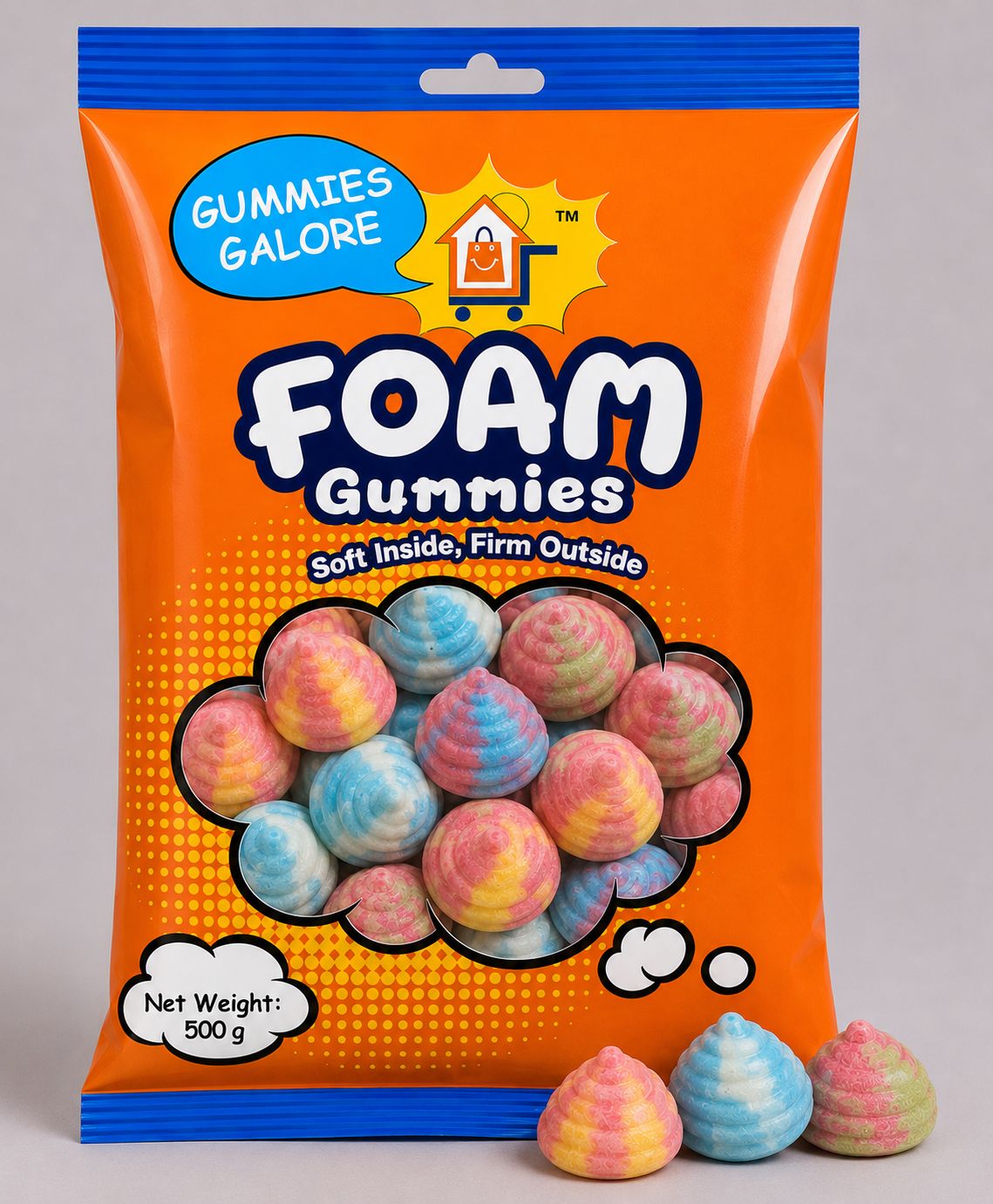 Gummies Galore Foam Bells/spiners- 2kg