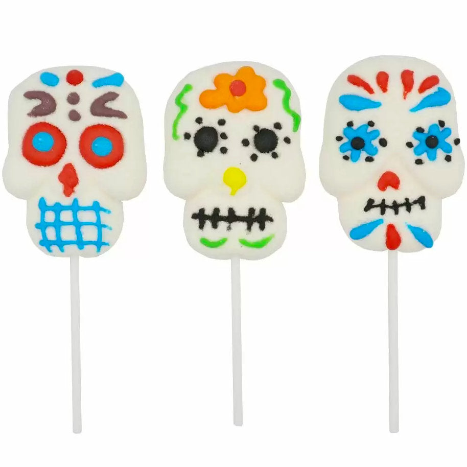 Halloween Skull mallow Pops 40g - 24pk