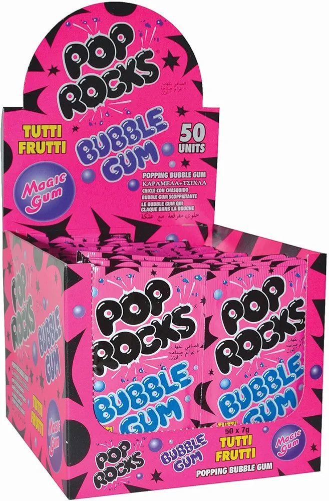 USA Pop Rocks Candy - Bubble Gum -18gm - 50pk