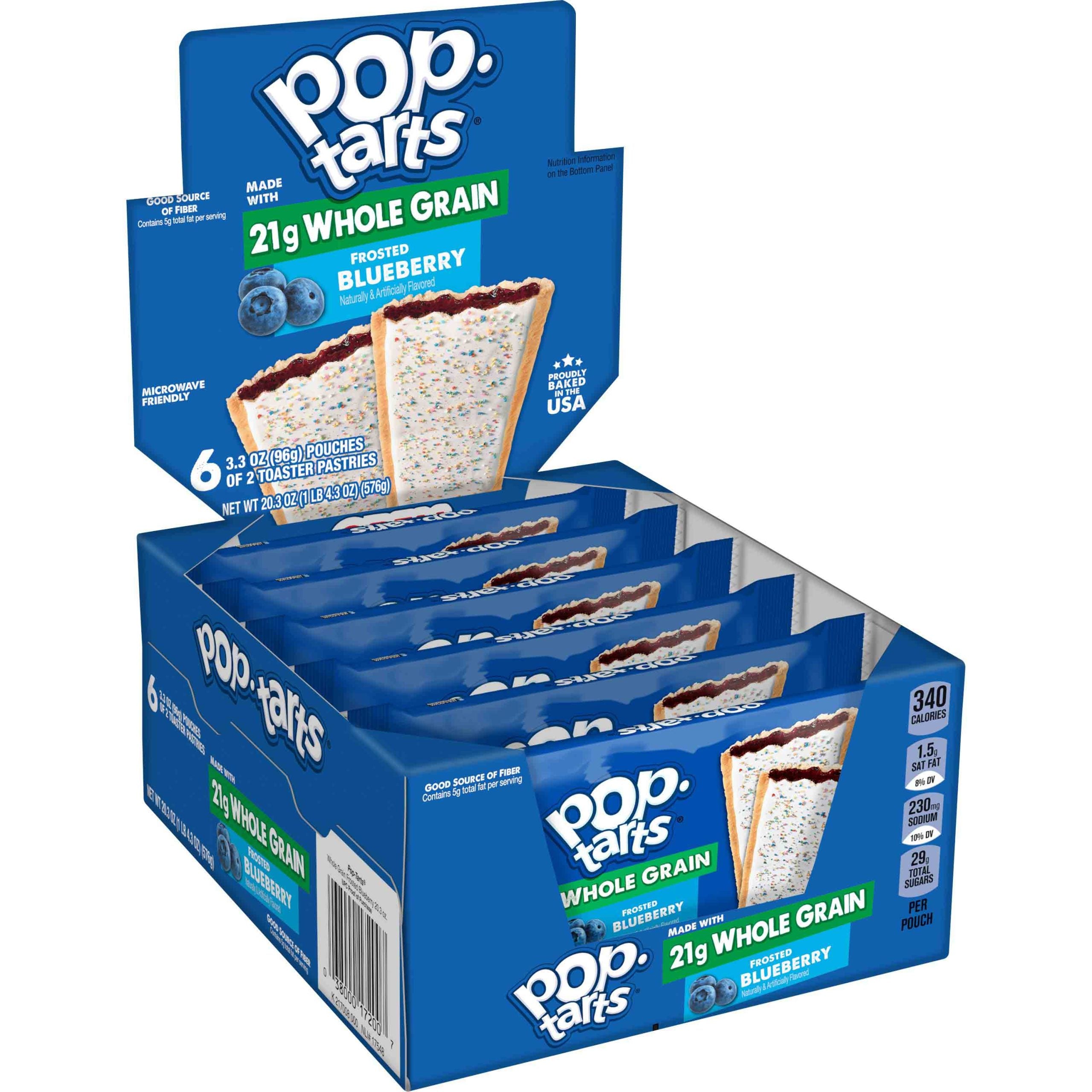 Pop tarts Frosted Blueberry 3.30Z-6PCS