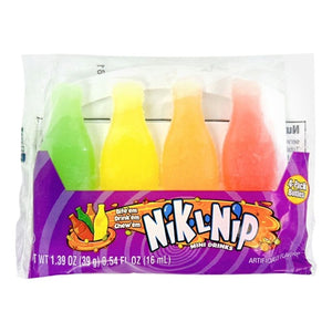 Wax candy Nip n Lik Mini Drinks  4pk- 12pk