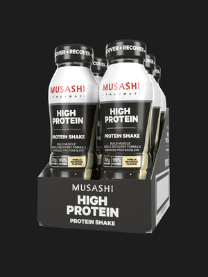 Musashi High Protein Vanila 375ml - 6 Unit