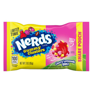 Nerds Gummy Cluster Cherry Lemonade 85gm- 12pk