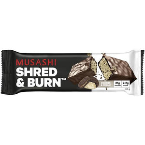 Musashi Shed N Burn Cookie Cream 60gm-12pk