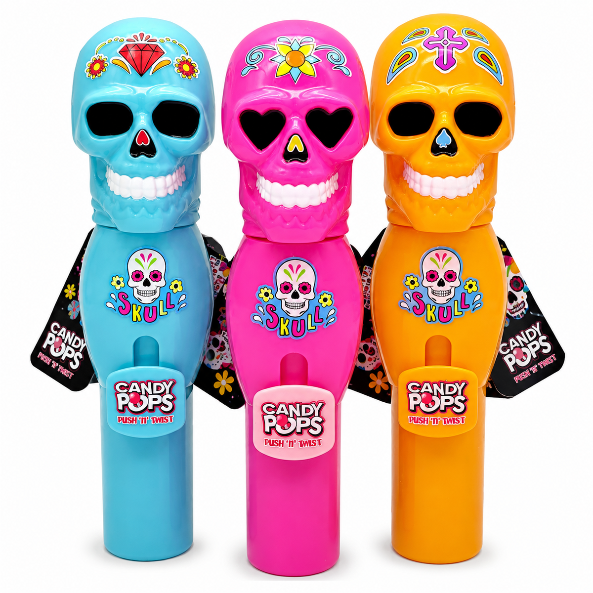 Halloween Skull Candy Push Pop 8g -12pk