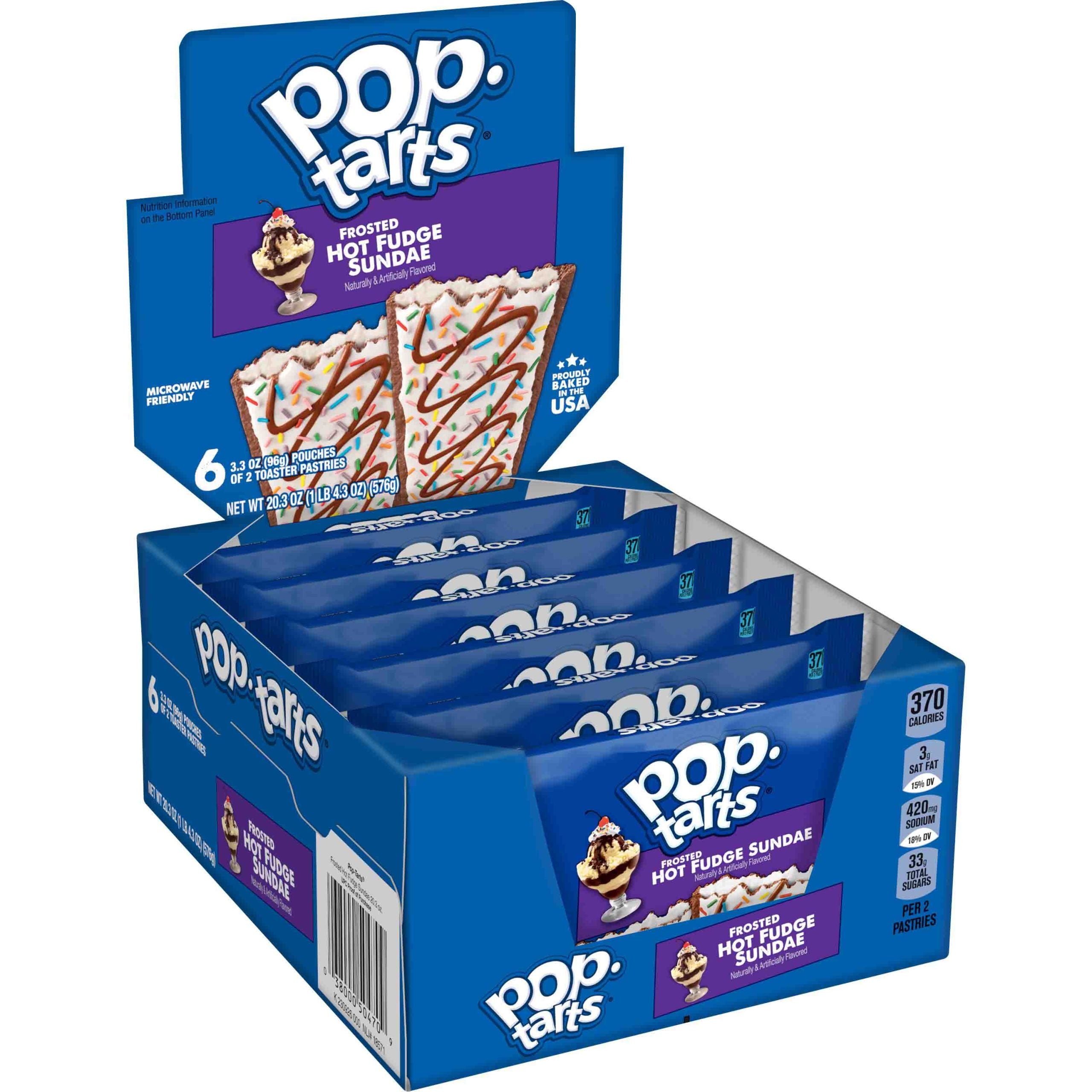 POP TARTS FROSSTED HOT FUDGE SUNDAE 3.30Z-6PCS